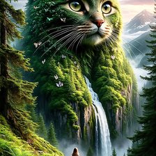 Схема вышивки «Гора-кошка»