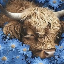 Схема вышивки «Cow N°1 © 2025 Michelle ♡»