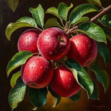 Схема вышивки «яблоки»