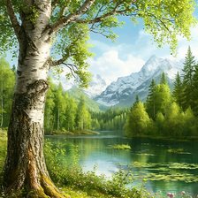 Схема вышивки «Где-то на просторах России»