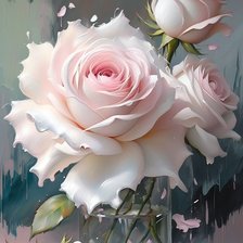 Схема вышивки «акварельная роза»