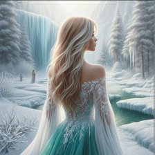 Схема вышивки «Зима»