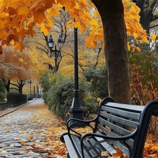 Схема вышивки «Осенний парк»