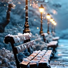 Схема вышивки «Зимний Парк»