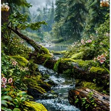 Схема вышивки «Ручей»