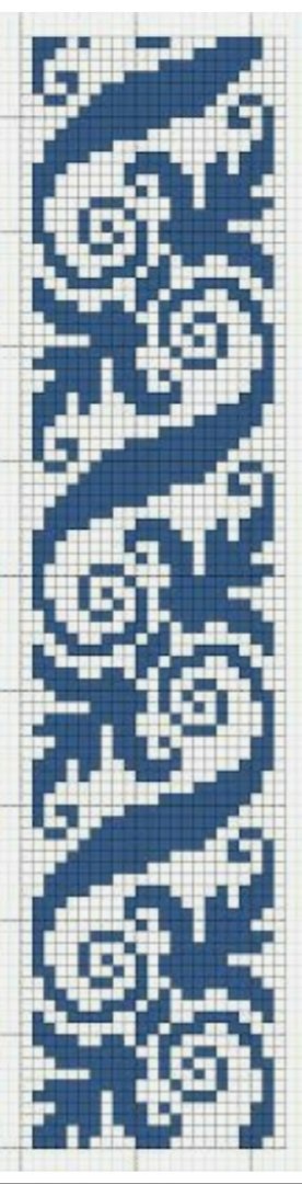 Узор Тишина - голубой, узор, ветер - оригинал