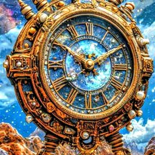 Схема вышивки «Часы»