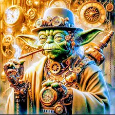 Схема вышивки «Йода»