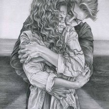 Схема вышивки «Pareja abrazo»