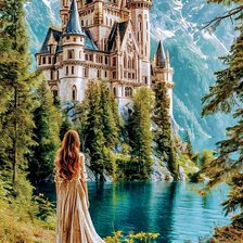 Схема вышивки «Замок мечты»