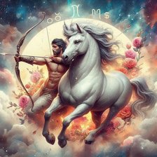 Схема вышивки «Стрелец. Зодиак.»