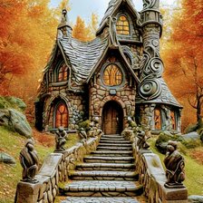 Схема вышивки «Лес»