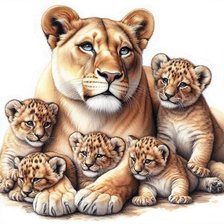 Схема вышивки «животные»