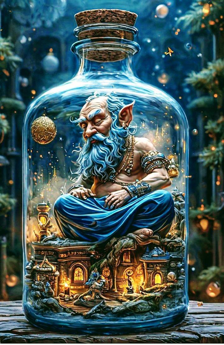 Мудрец - бутылка - оригинал