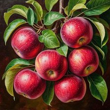 Схема вышивки «яблоки»