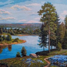 Схема вышивки «Над рекой»