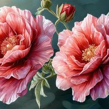 Красные цветы