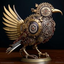 Схема вышивки «Птица стим»