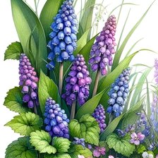 Схема вышивки «Сапфирки»