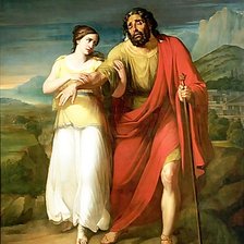 Схема вышивки «Эдип и Антигона»