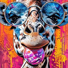 Схема вышивки «жираф»