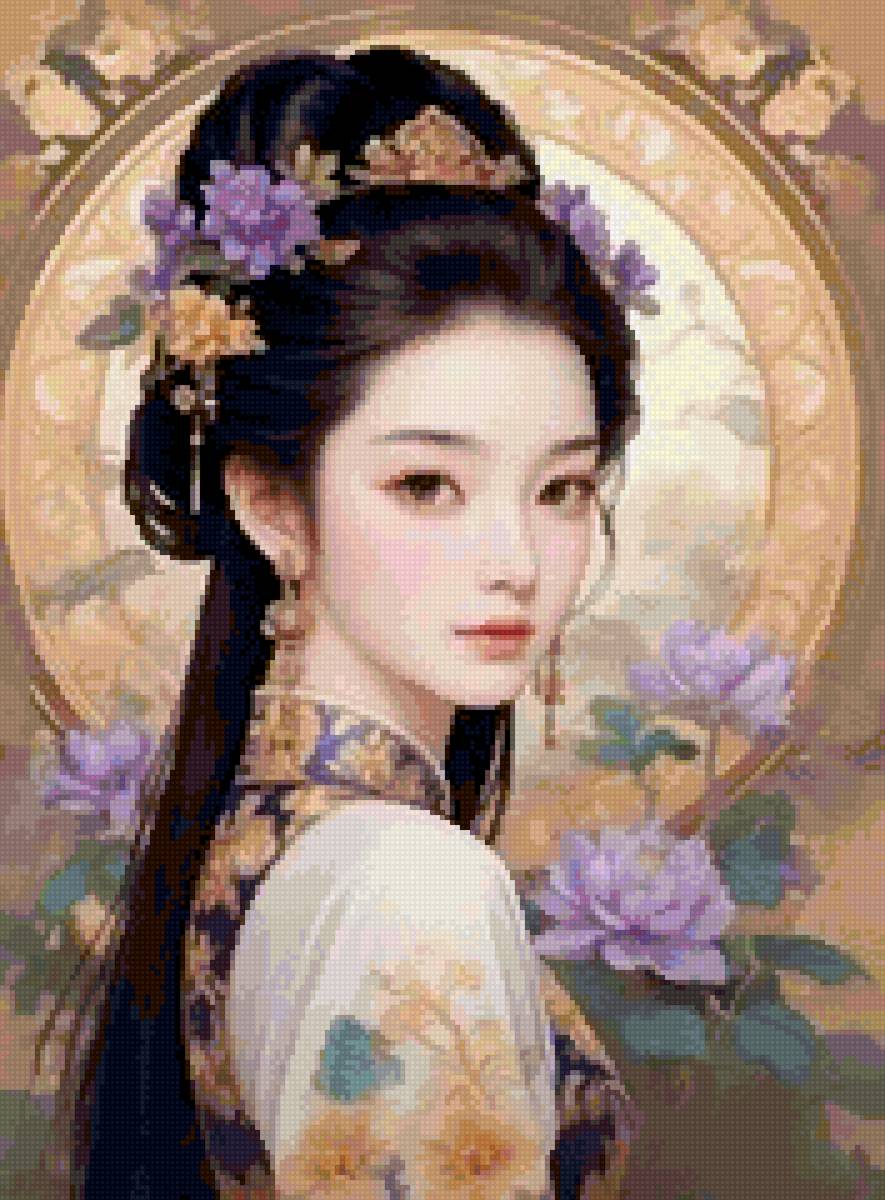 №2889661 - до 240 крестиков, девушка - предпросмотр