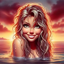 Схема вышивки «женский образ»