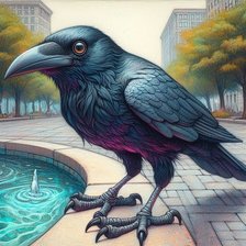 Схема вышивки «птицы»