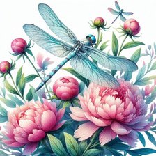 Схема вышивки «Стрекоза»