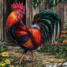 Схема вышивки «Петушок»