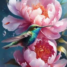 Схема вышивки «Колибри»