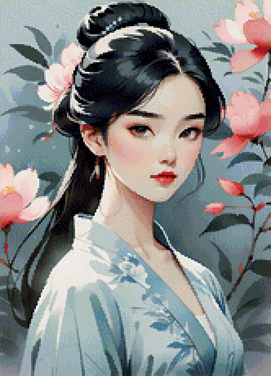 №2889826 - до 240 крестиков, девушка - предпросмотр