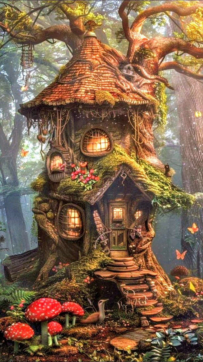 Лес - дом - оригинал