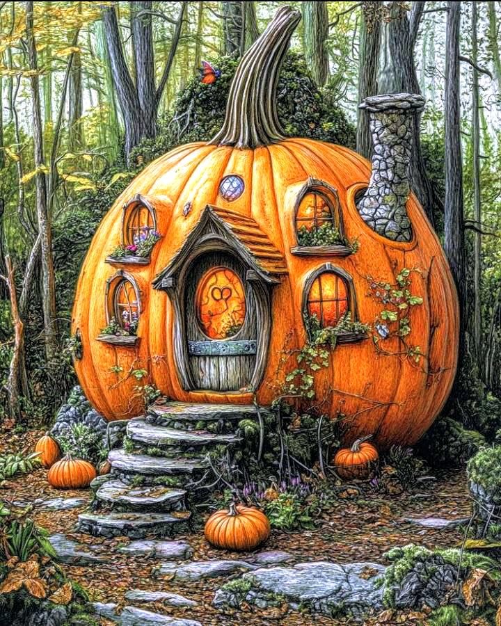 Тыква - дом - оригинал