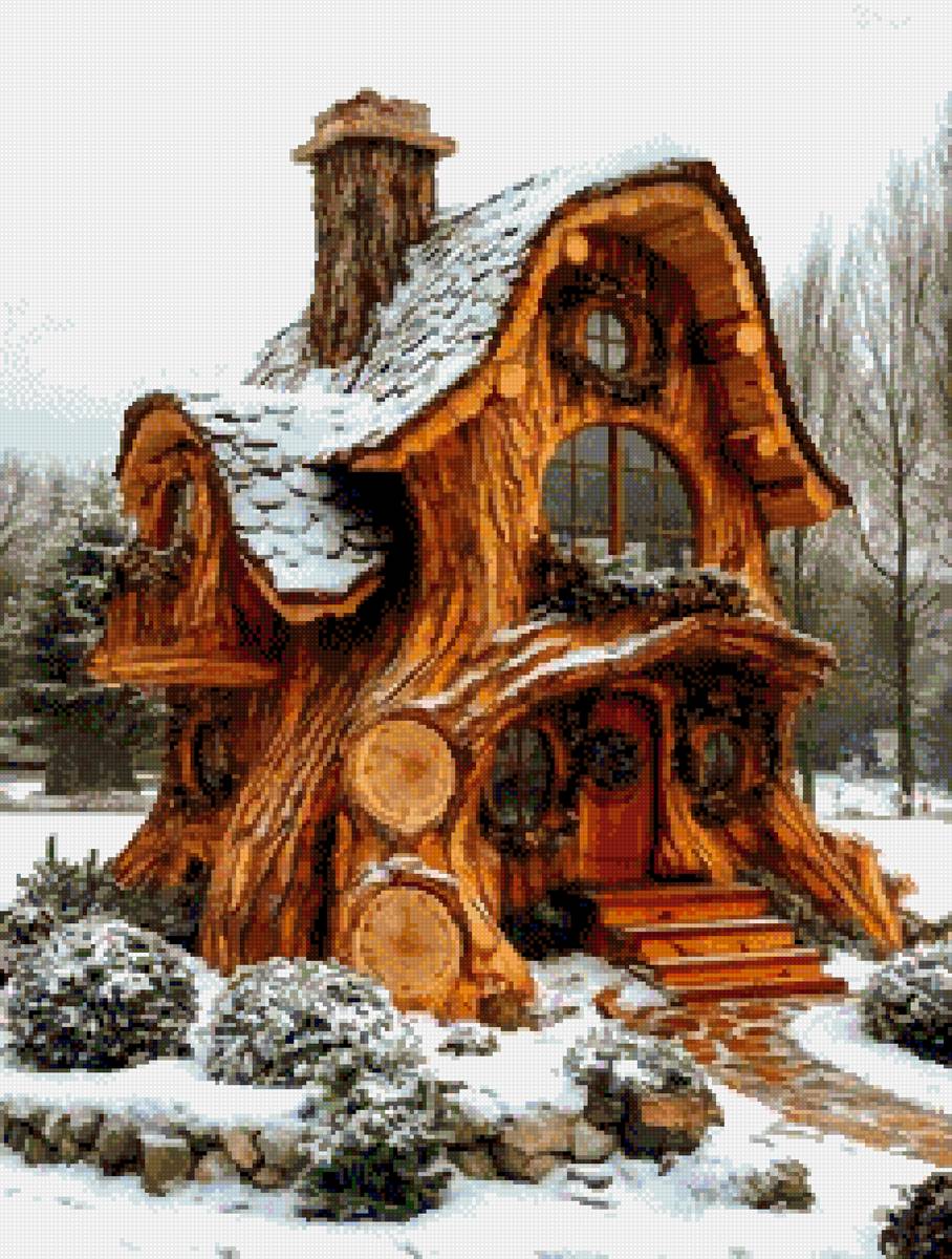 Дерево - дом - предпросмотр