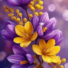 Схема вышивки «Цветы»