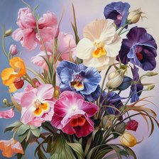 Схема вышивки «Летний букет»