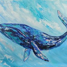 Схема вышивки «Кит»