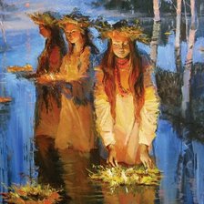 Схема вышивки «Русские праздники. Иван Купала.»