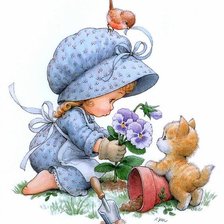 Схема вышивки «юные садоводы»