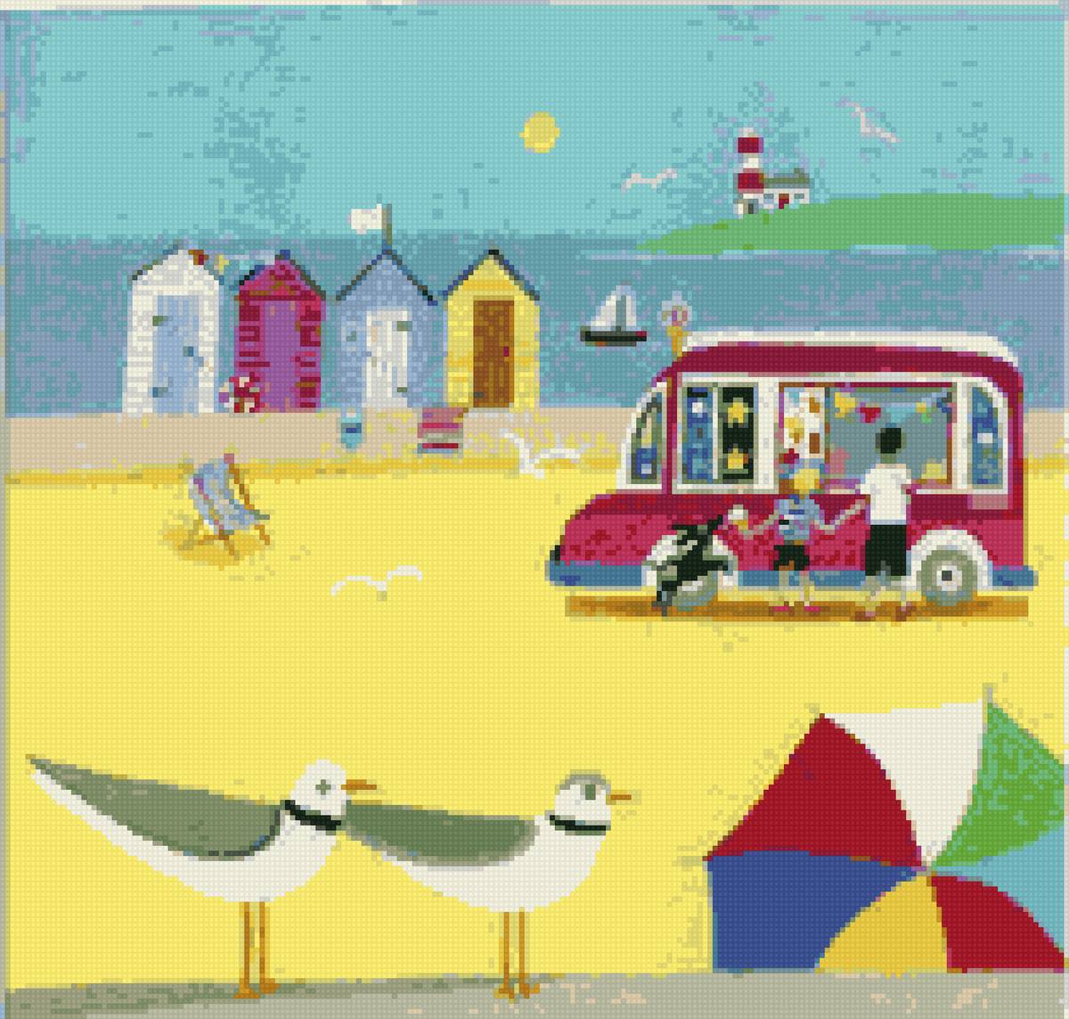 Люси гроссмит - лето море пляж песок - предпросмотр