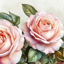 Схема вышивки «Розы»