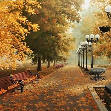 Схема вышивки «Осень в парке»