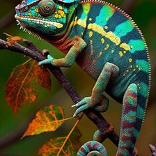 Схема вышивки «Хамелиончик»