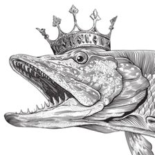 Схема вышивки «Царица Щука»