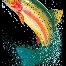 Схема вышивки «Рыбка»