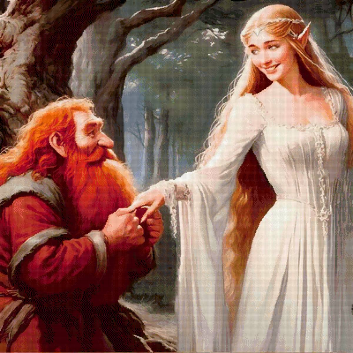 №2890972 - фентази, гномы, эльфы - предпросмотр