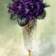 Схема вышивки «Фиалки»