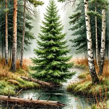 Схема вышивки «живопись»