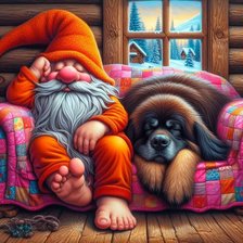 Схема вышивки «гном»